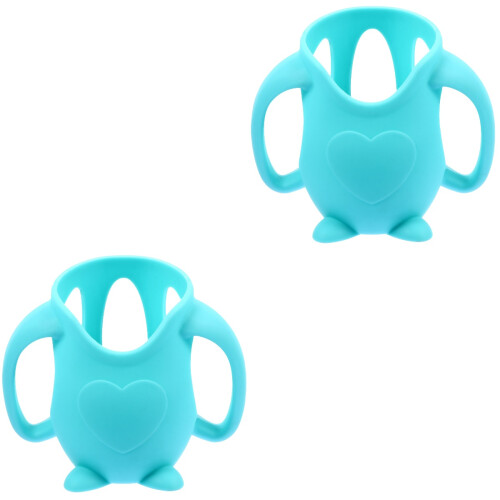 2 Pcs Baby Milk Bottle Silicone Protective Case Bottle Protector 2