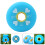 8Pcs Blue Rubber Skate Wheels Durable Roller Skates Replacement 3