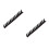 2Pcs Black Helmet Stickers Durable Motorcycle Helmet Patch Retro Decor 9