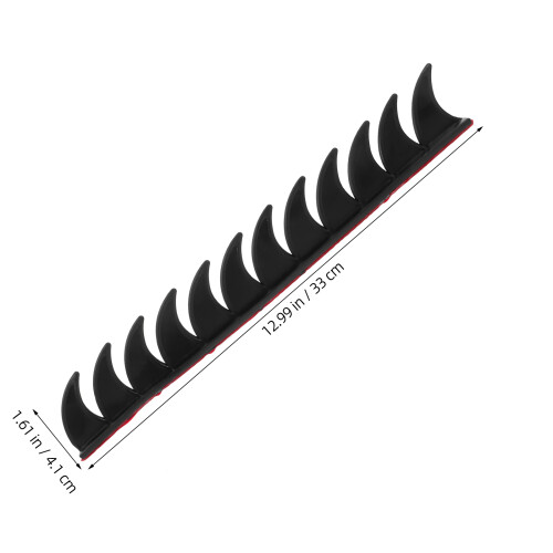 2Pcs Black Helmet Stickers Durable Motorcycle Helmet Patch Retro Decor 1