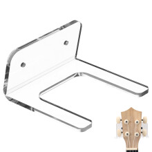 2 Sets Wall Hung Guitar Bracket Mount Hanger Hook Display Acrylic