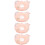 4Pcs Fruit Pattern Cat Recovery Collar Comfortable Anti-Bite Cone 10