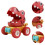 2 Pcs Dinosaur Pull Back Car Toys For Kids 9