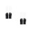 4Pairs Polyester Manicure Skin Protective Uv Shield Fingerless Gloves 10