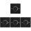 4pcs Rv Low Voltage Dimmer Switch Black 4