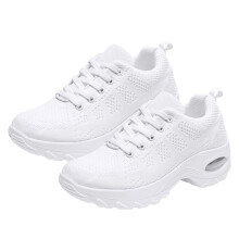 3Pairs White Female Gym Footwear Chic Design Skin-Friendly Sneakers