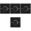 4pcs Rv Low Voltage Dimmer Switch Black 5