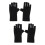 4 Pcs Nail Gloves UV Shield Gel Manicure Fingerless Protector 7