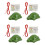 2Sets Turtle Shape Green Ocarina Flutes Portable Beginners Musical Set 5