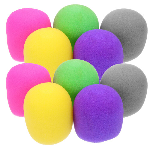 40Pcs Assorted Color Microphone Sponge Covers Durable Mic Accessories 1