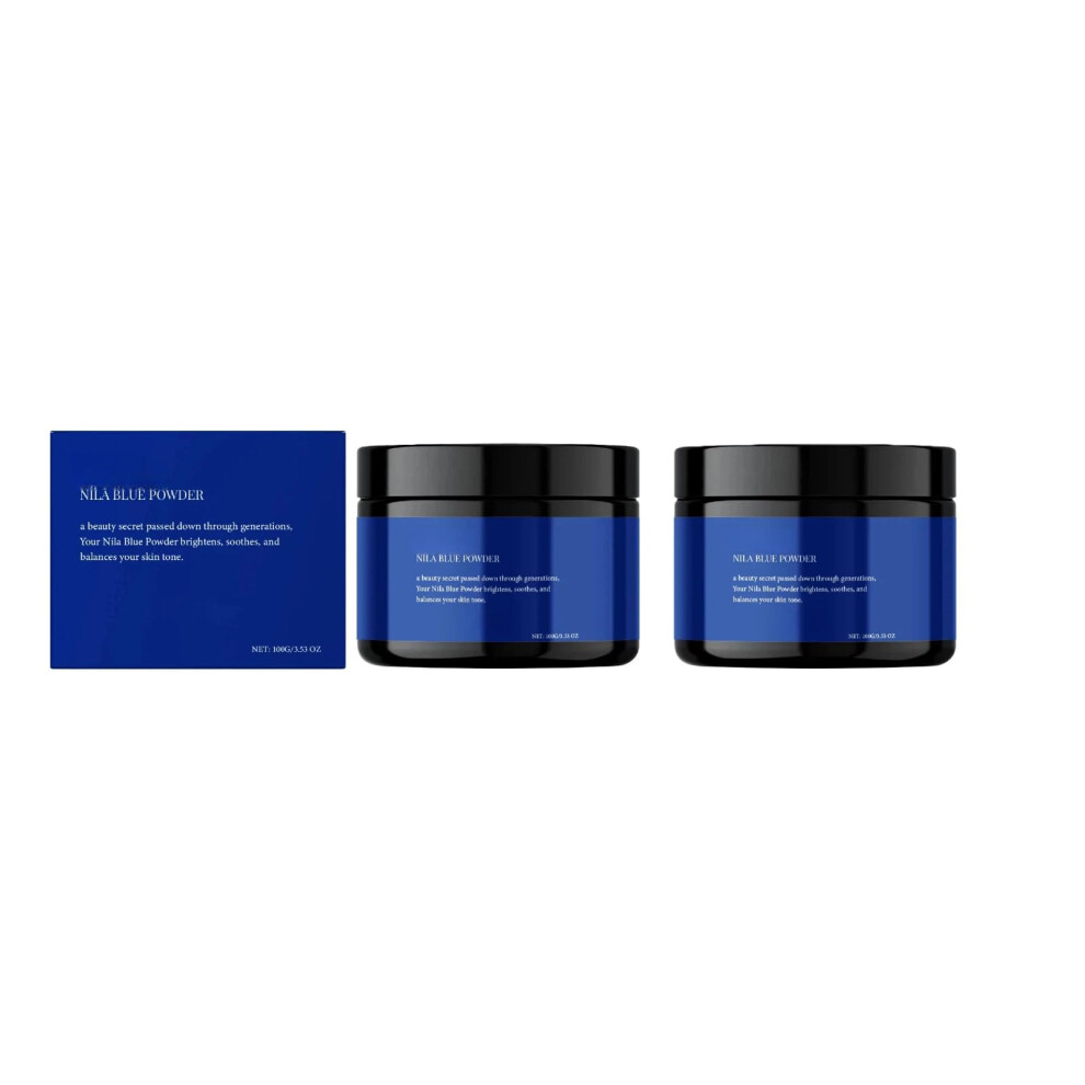 Blue Natural Clay Facial Exfoliating Powder 100G Â Brightening And Hydrating Mask For All Skin Types