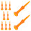 40Pcs Replacement Plastic Golf Tees Orange Durable for Indoor Outdoor 3