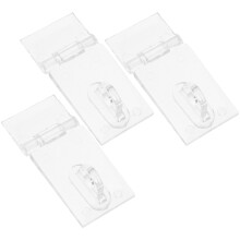 9 Pcs Clear Acrylic Hasp Latch For Doors Windows Jewelry Box Cabinet