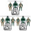 3 Sets Soldier Model Realistic Models Mini Helicopter Kit Child 2