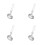 4Pcs Camping Foldable Silver Spoon Multi-Functional Cooking Utensils 4
