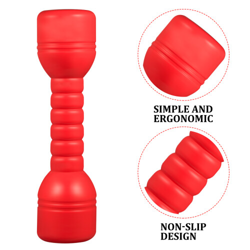 2Pcs Small Plastic Dumbbells for Children Exercise Barbells Assorted