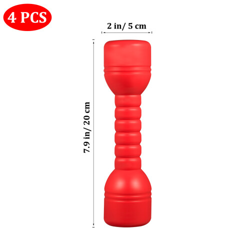 2Pcs Small Plastic Dumbbells for Children Exercise Barbells Assorted 2