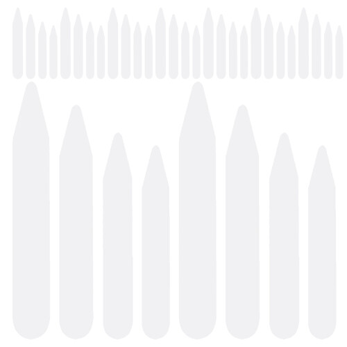1000 Pcs Plastic Collar Stays For Dress Shirts 2