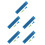 5Pcs Blue Braille Writing Kit Portable Plastic Stylus for Blind 6