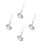 4Pcs Camping Foldable Silver Spoon Multi-Functional Cooking Utensils 9