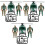 3 Sets Soldier Model Realistic Models Mini Helicopter Kit Child 3