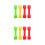 2Pcs Small Plastic Dumbbells for Children Exercise Barbells Assorted 8