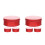6Pcs Versatile Red Round Tin Storage Boxes for Candy Cookies Snacks 9