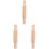 3Pcs Kids Plasticine Rolling Pin Clay Modeling Tool Wooden Roller 3