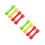 2Pcs Small Plastic Dumbbells for Children Exercise Barbells Assorted 9