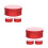 6Pcs Versatile Red Round Tin Storage Boxes for Candy Cookies Snacks 5