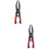 2Pcs Red Fish Controller Lip Gripper with Non-Slip Handle for Fishing 7