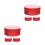 6Pcs Versatile Red Round Tin Storage Boxes for Candy Cookies Snacks 4
