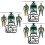 3 Sets Soldier Model Realistic Models Mini Helicopter Kit Child 6
