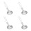 4Pcs Camping Foldable Silver Spoon Multi-Functional Cooking Utensils 8
