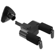2Sets Black Guitar Display Rack Wall Mount Plastic Metal