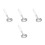 4Pcs Camping Foldable Silver Spoon Multi-Functional Cooking Utensils 7