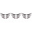 3Sets Black Bumper Lip Splitter Fins Front Bumper Diffuser for Car 2