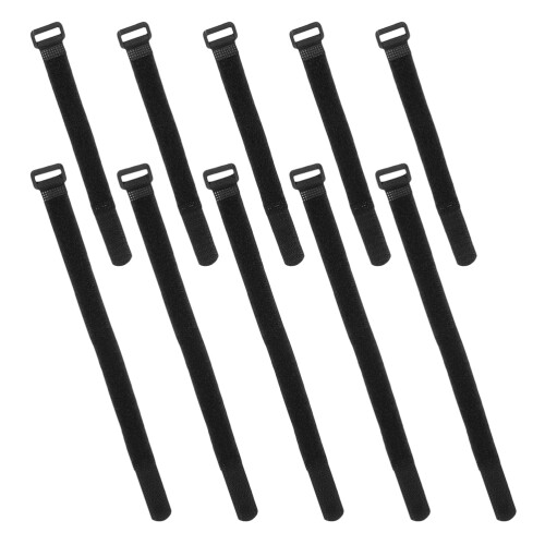 20Pcs Black Nylon Bike Wheel Straps Durable Adjustable Rack Tie-Downs