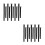 20Pcs Black Nylon Bike Wheel Straps Durable Adjustable Rack Tie-Downs 7