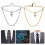 6 Pcs Tie Chain For Men: Cross Necktie Accessories Metal Clip 11