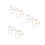 6 Pcs Tie Chain For Men: Cross Necktie Accessories Metal Clip 10