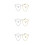 6 Pcs Tie Chain For Men: Cross Necktie Accessories Metal Clip 5