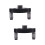 2Sets Straight Hole Drill Locator Durable Woodworking Positioner Black 8
