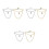 6 Pcs Tie Chain For Men: Cross Necktie Accessories Metal Clip 6