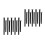 20Pcs Black Nylon Bike Wheel Straps Durable Adjustable Rack Tie-Downs 9