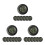 21Pc Digital Hygrometer Thermometer for Reptile Tanks Black Plastic 5