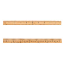 10 Pcs Wooden Ruler With Double Sided Scale For Sewing