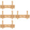 4Pcs Bamboo Cutter Organizer Beige Kitchen Cutter Stand Sturdy Storage 8