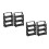 4 Pcs Plastic 1:64 Scale Model Car Display Shelf 3