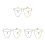 6 Pcs Tie Chain For Men: Cross Necktie Accessories Metal Clip 8